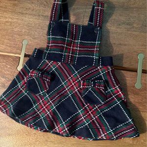 Janie and Jack size 3-6m tartan plaid jumper skirt